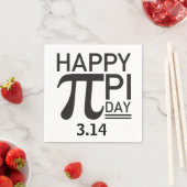 Happy Pi Day Serviette (Beispiel)
