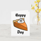 Happy Pi Day Slice of Pie Gruß Karte (Gelbe Blume)