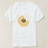 Happy Pi Day Sonnenblume T - Shirt (Design vorne)