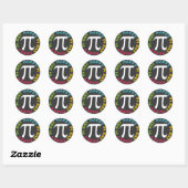 Happy Pi Day Stickers Helle Farben (Blatt)