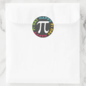 Happy Pi Day Stickers Helle Farben (Tasche)