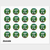 Happy Pi Day Stickers Helle Farben grün (Blatt)