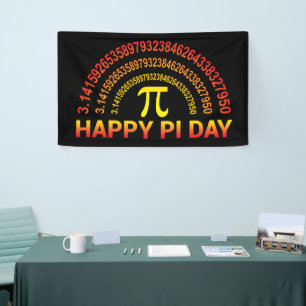 Happy Pi Day Symbol und Ziffern Banner
