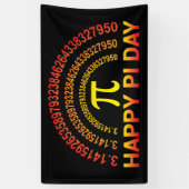 Happy Pi Day Symbol und Ziffern Banner (Vertikal)