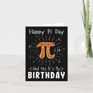 Happy Pi Day T-Shirt Math Geek Geburtstag Cooler N Karte
