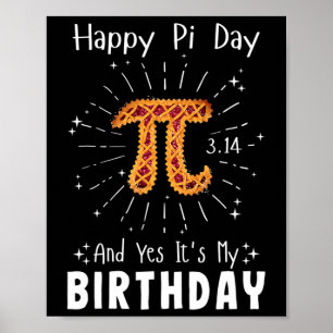 Happy Pi Day T-Shirt Math Geek Geburtstag Cooler N Poster