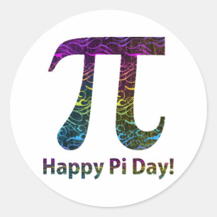 Happy Pi Day T-Shirts und Geschenke Runder Aufkleber