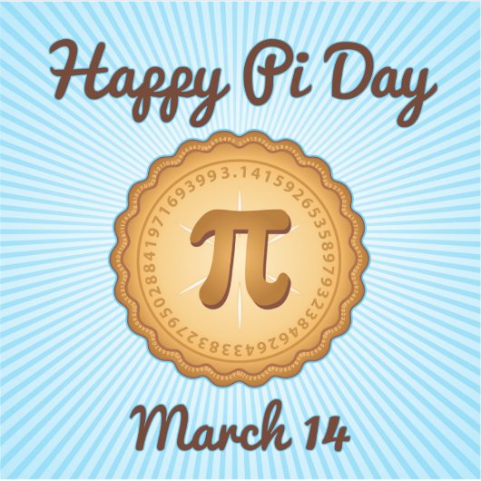 Happy Pi Day Vinyl Aufkleber (Vorderseite)