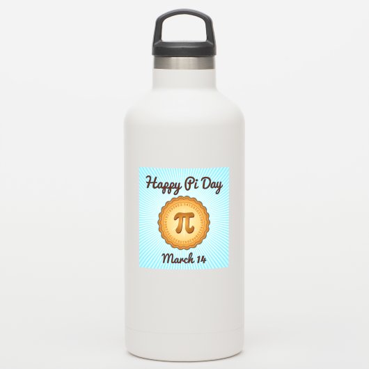 Happy Pi Day Vinyl Aufkleber (Wassserflasche)