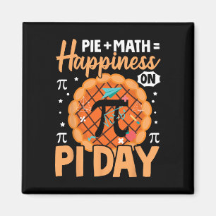 Happy Pi Tag 3.14 Pi Pie + Mathematik = Glück auf Magnet