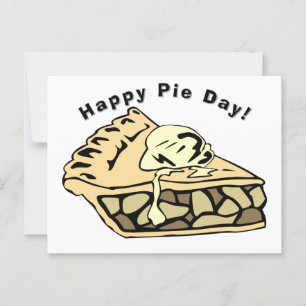 Happy Pie Day - Apple Pie Postkarte