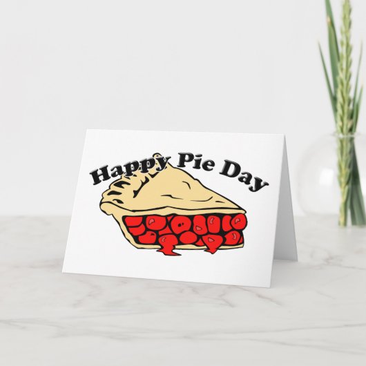 Happy Pie Day - Cherry Pie Karte (Vorderseite)