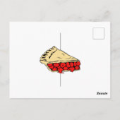 Happy Pie Day - Cherry Pie Postkarte (Rückseite)