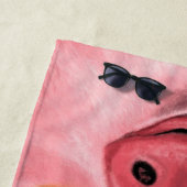 Happy Pig Beach Handtuch (Beispiel)