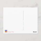 Happy Pig Happy Birthday Postkarte (Rückseite)