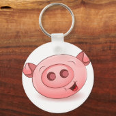 Happy Pig Icon Schlüsselanhänger (Vorderseite)