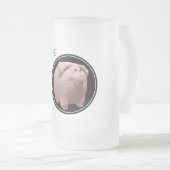 Happy PIg Jahr 2019 3D Mattiert Glass Tasse 2 (VorderseiteRechts)