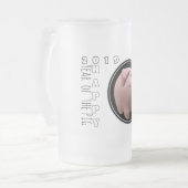 Happy PIg Jahr 2019 3D Mattiert Glass Tasse 2 (Vorderseite Links)
