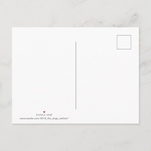 Happy PIg Jahr 2019 3D Wählen Sie Farbe Postkarte  (Rückseite)