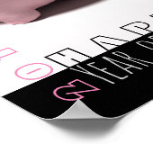 Happy PIg Jahr 2019 niedliches 3D Vertikales Poste Poster (Ecke)