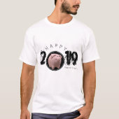 Happy PIg Jahr 2019 Original 3D Man T-Shirt (Vorderseite)