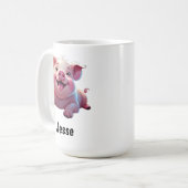 Happy Pig Kaffeetasse (Vorderseite Links)