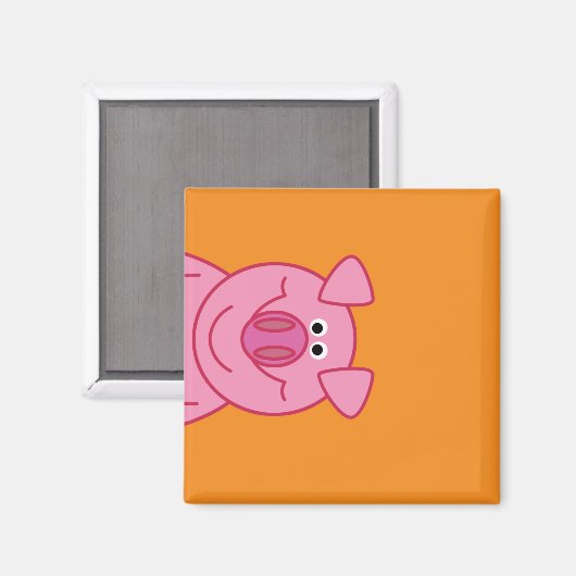 HAPPY PIG MAGNET (Vorderseite/Rückseite)