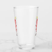 Happy Pig mit Daisy Blume Funny Glass Glas (Rechts)