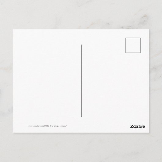 Happy PIg Neujahr 2019 personalisierte Postkarte (Rückseite)