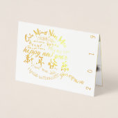 Happy PIg New Year 2019 Luxury Card Folienkarte (Vorderseite)