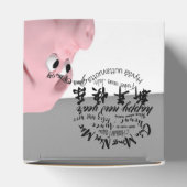 Happy PIg New Year 2019 personalisierte Bevorzugun Geschenkschachtel (Oben)