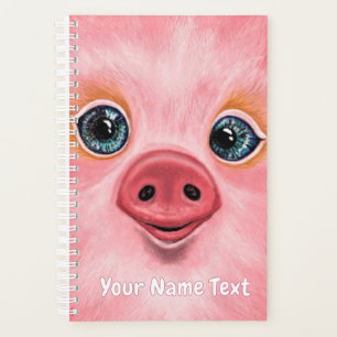 Happy Pig Planner mit Individuelle Name Text Planer