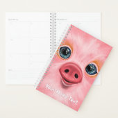 Happy Pig Planner mit Individuelle Name Text Planer (Anzeige)