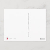 Happy Pig Postkarte (Rückseite)