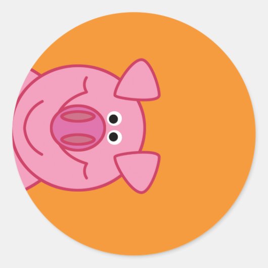 HAPPY PIG RUNDER AUFKLEBER (Vorderseite)