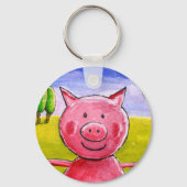 Happy Pig Schlüsselanhänger (Vorderseite)