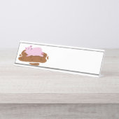 Happy Pig Schreibtischnamensplakette (Vorderseite )