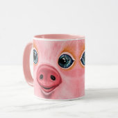 Happy Pig Tasse (Vorderseite Links)