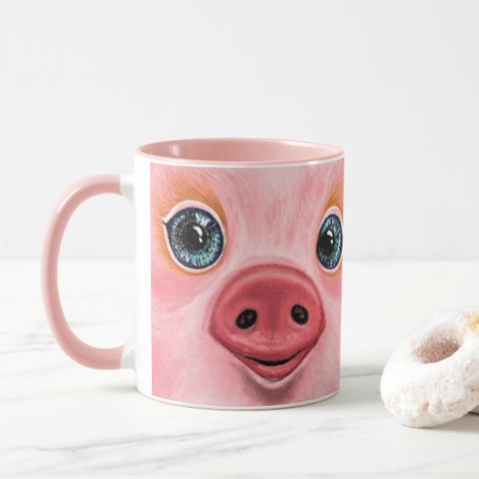 Happy Pig Tasse (Mit Donut)