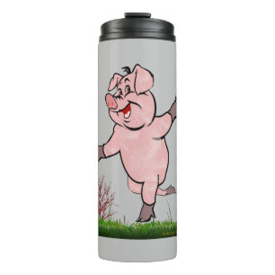 Happy Pig Thermal Tumbler Thermosbecher