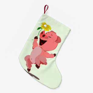 Happy Pig Weihnachts-Strumpf - individuell anpassb Kleiner Weihnachtsstrumpf