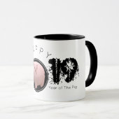 Happy PIg Year Large 2019 Original 3D 2-Töne Tasse (VorderseiteRechts)