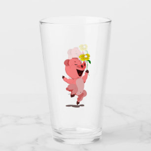 Happy Piggy Glas