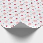 Happy Piggy Wrapping Paper Geschenkpapier (Ecke)