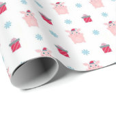 Happy Piggy Wrapping Paper Geschenkpapier (Rolleneckpunkt)