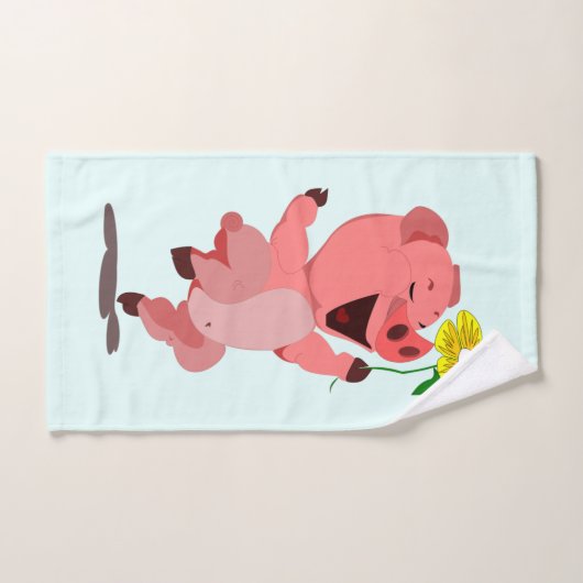 Happy Piglet mit Daisy Bath Handtücher - Ihre Farb (Handtuch)