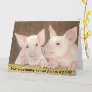 Happy Piglets Karte