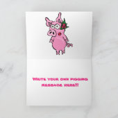 Happy Pigment Birthday Funny Your Own Message Karte (Innenseite)