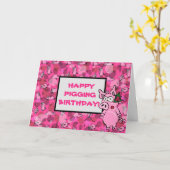 Happy Pigment Birthday Funny Your Own Message Karte (Gelbe Blume)