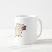 Happy Pika � Süße Tier Art Kaffeetasse (VorderseiteRechts)